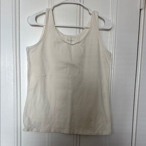 Talbots Cream Tank Top
